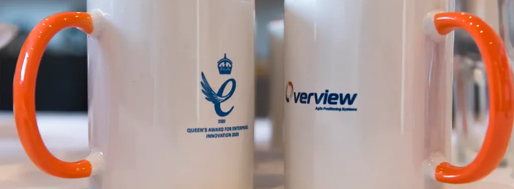 Overview mugs with Queens Award Details